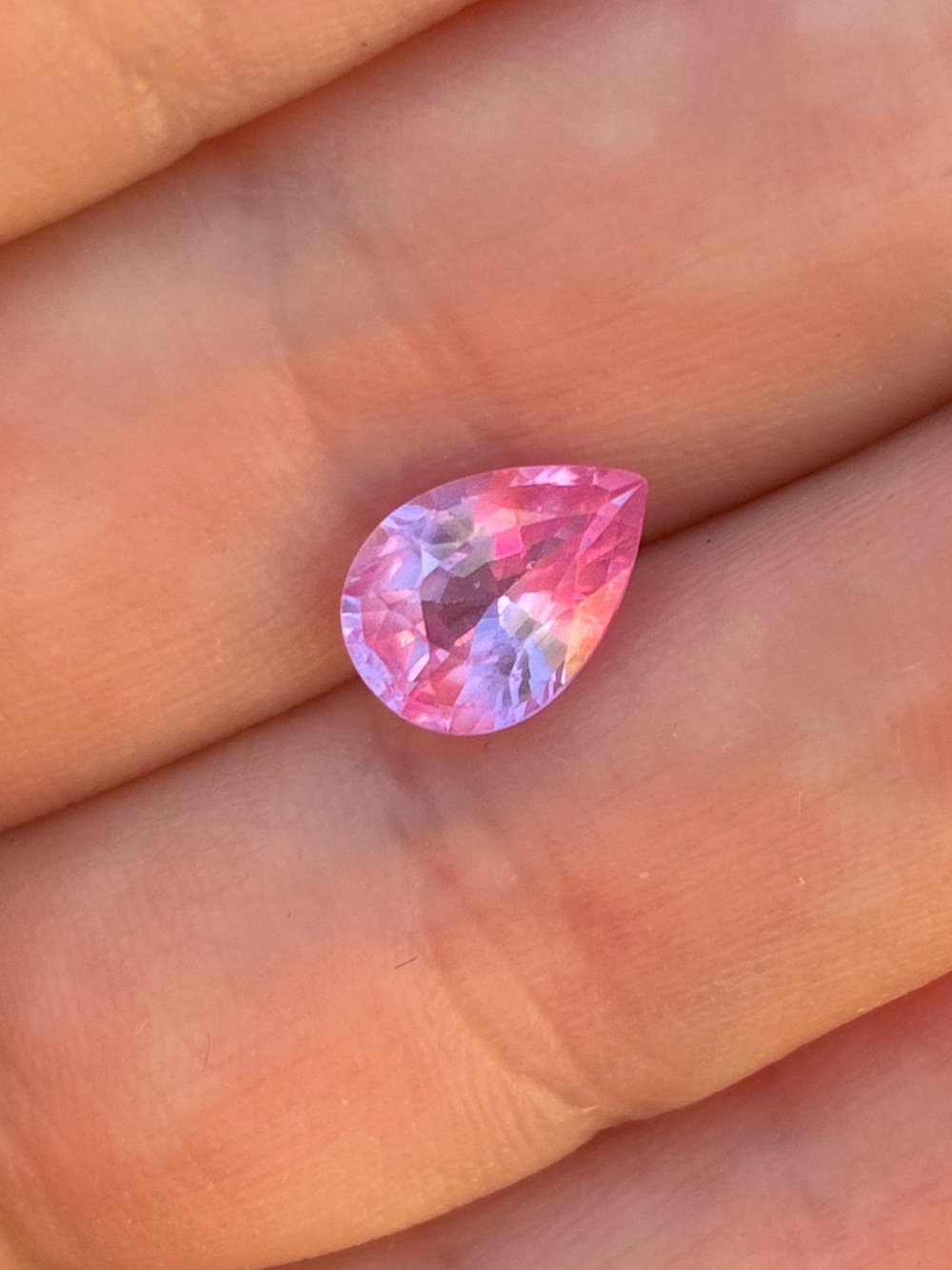 Rare 2.46ct genuine pink sapphire loose in jar - Picture 2 of 14